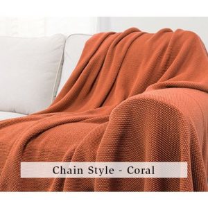 Chain Knit Throw Blankets